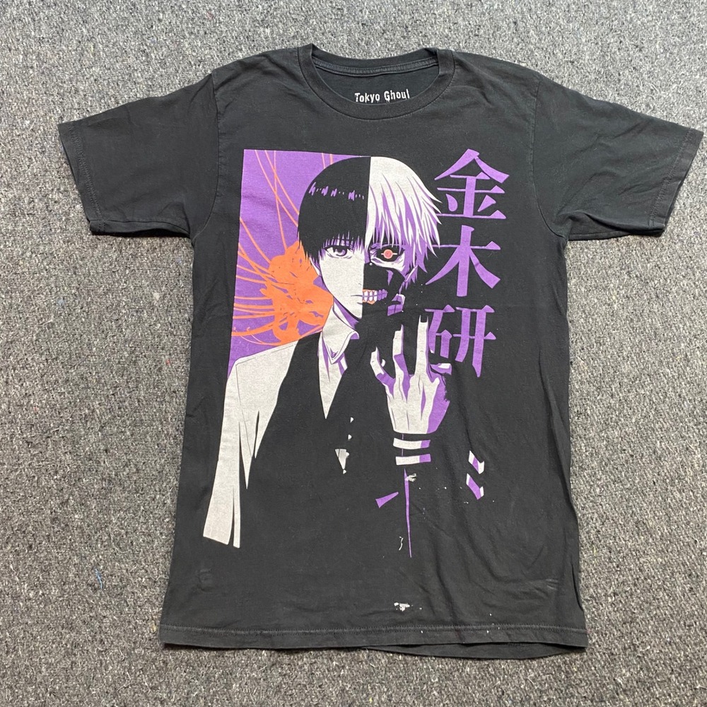 Tokyo Ghoul Funimation Shirt Sz S Mens Black Ken Kaneki Anime Graphic Streetwear